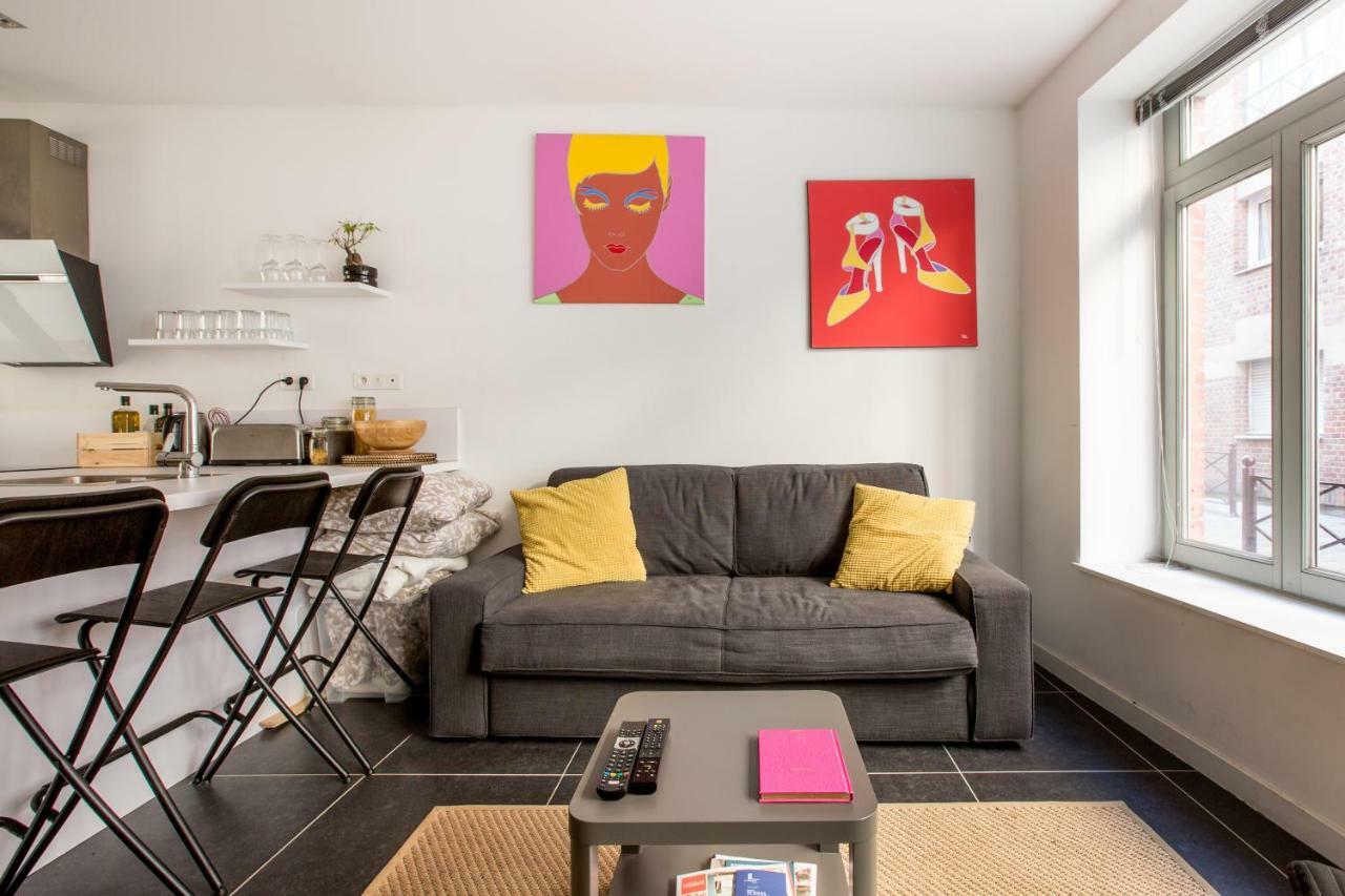 Charmant Appartement Au Coeur Du Vieux Лилль Экстерьер фото